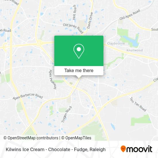 Kilwins Ice Cream - Chocolate - Fudge map
