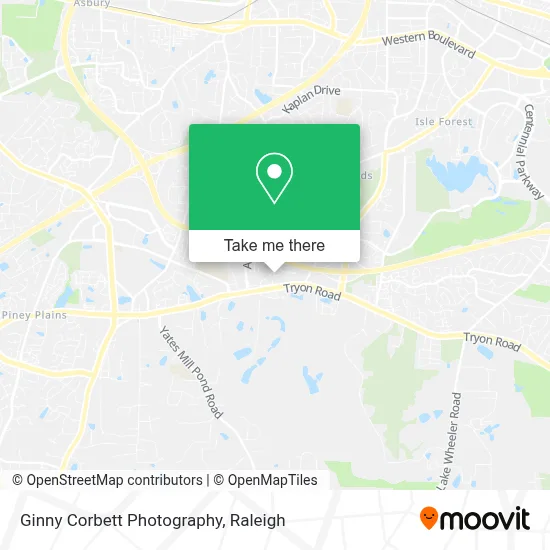 Ginny Corbett Photography map