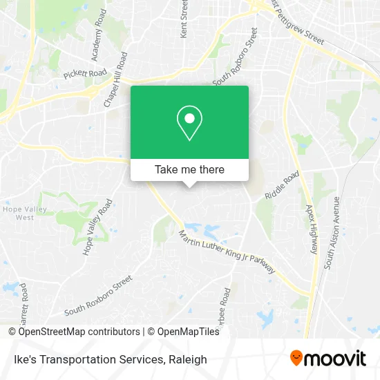 Ike's Transportation Services map
