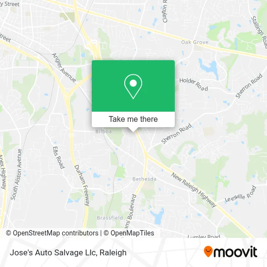 Jose's Auto Salvage Llc map