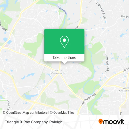 Triangle X-Ray Company map