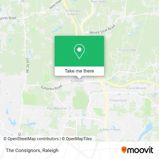 The Consignors map