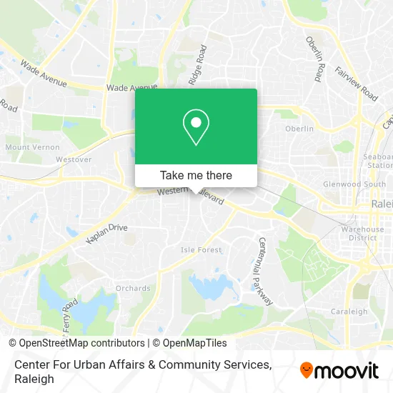 Center For Urban Affairs & Community Services map