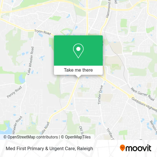 Med First Primary & Urgent Care map