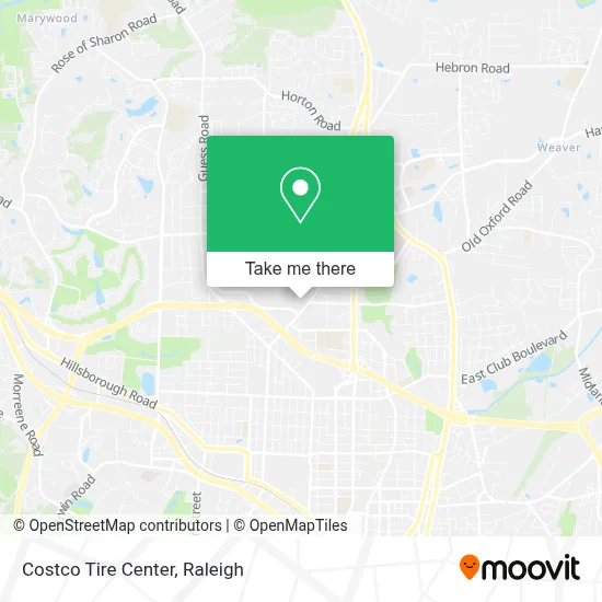 Costco Tire Center map