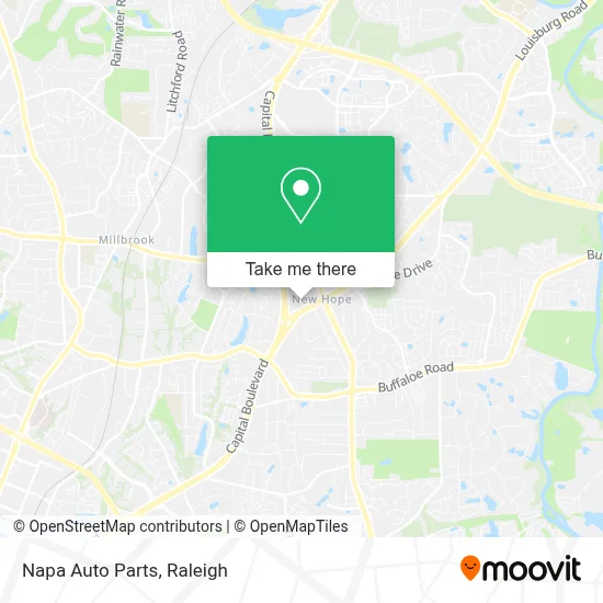 Napa Auto Parts map