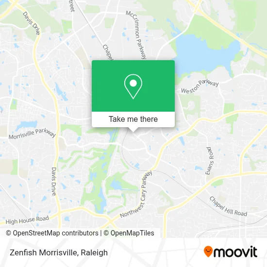 Zenfish Morrisville map