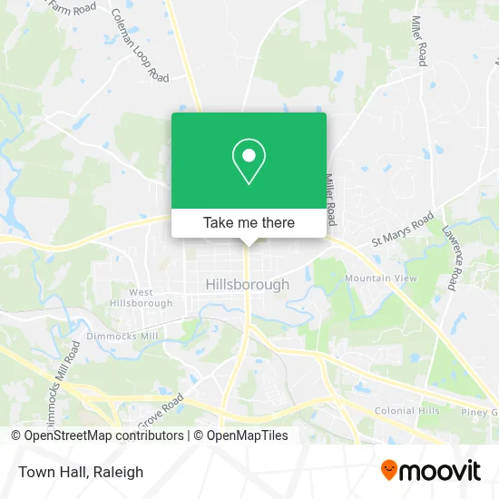 Town Hall map
