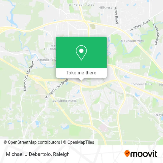 Michael J Debartolo map