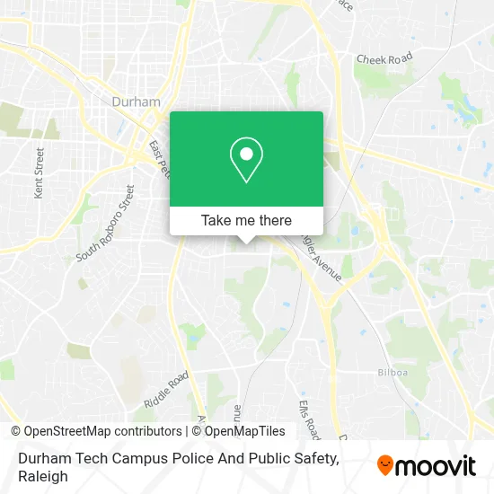 Durham Tech Campus Police And Public Safety map