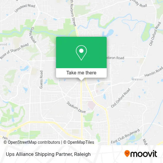 Ups Alliance Shipping Partner map