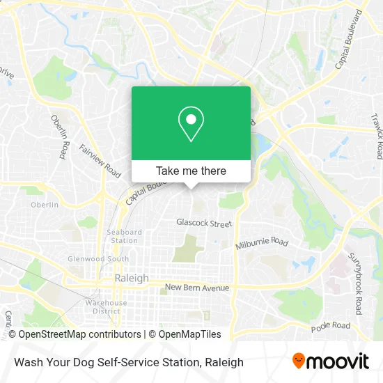 Wash Your Dog Self-Service Station map