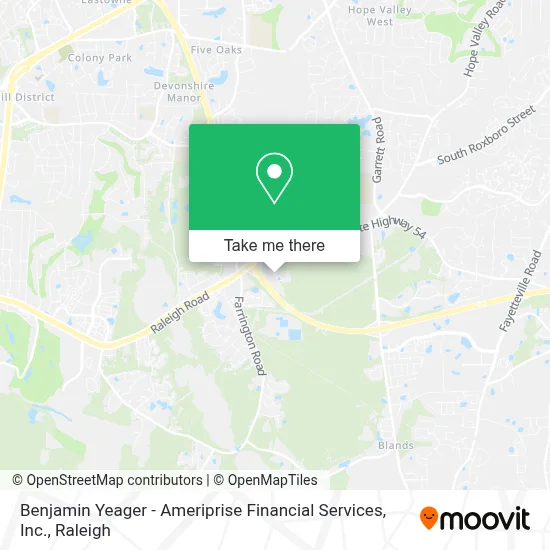 Benjamin Yeager - Ameriprise Financial Services, Inc. map