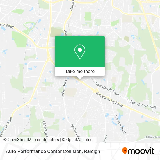 Auto Performance Center Collision map