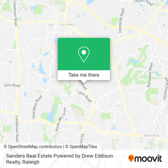 Sanders Real Estate Powered by Drew Eddison Realty map