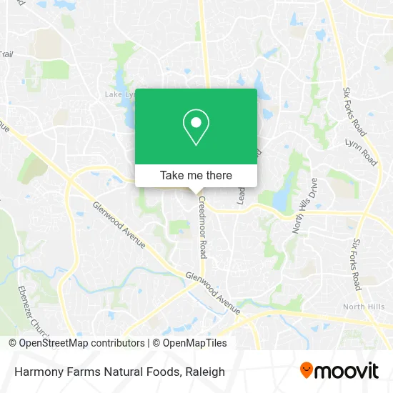 Harmony Farms Natural Foods map