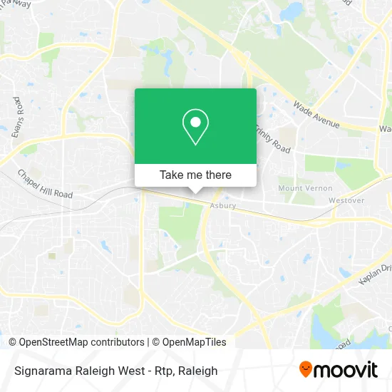 Signarama Raleigh West - Rtp map
