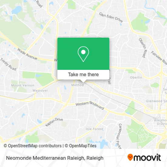 Neomonde Mediterranean Raleigh map