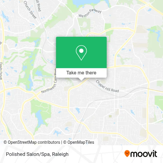 Polished Salon/Spa map