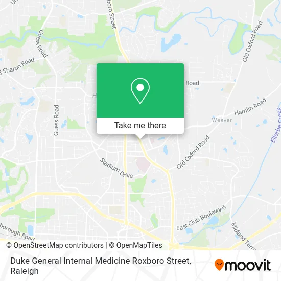 Duke General Internal Medicine Roxboro Street map
