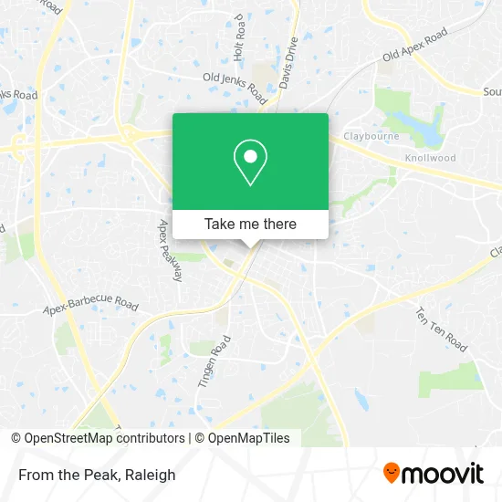 From the Peak map