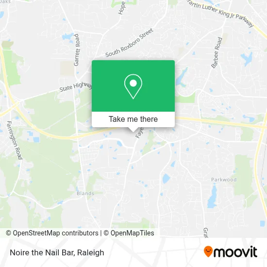 Noire the Nail Bar map