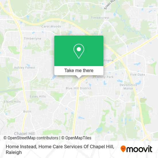 Home Instead, Home Care Services Of Chapel Hill map