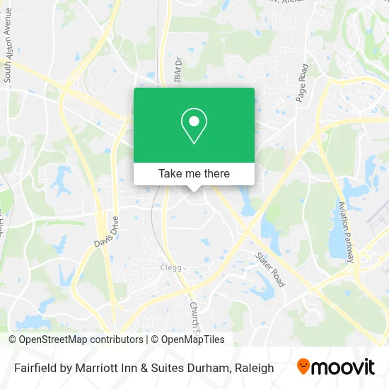 Fairfield by Marriott Inn & Suites Durham map