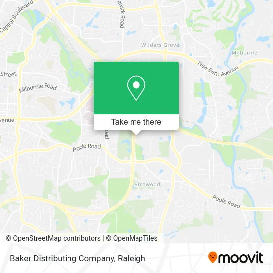 Baker Distributing Company map