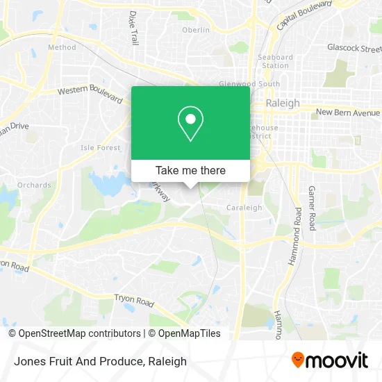 Jones Fruit And Produce map