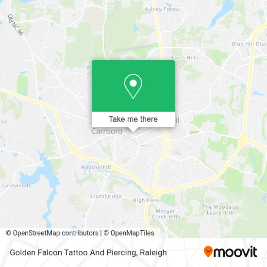 Golden Falcon Tattoo And Piercing map