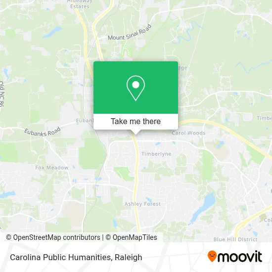 Carolina Public Humanities map