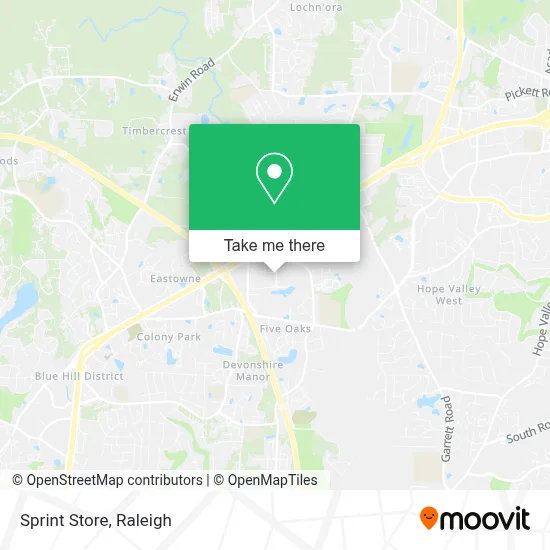 Sprint Store map