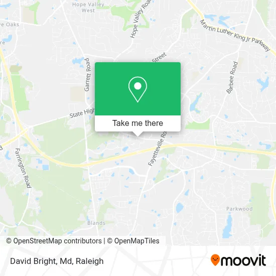 David Bright, Md map
