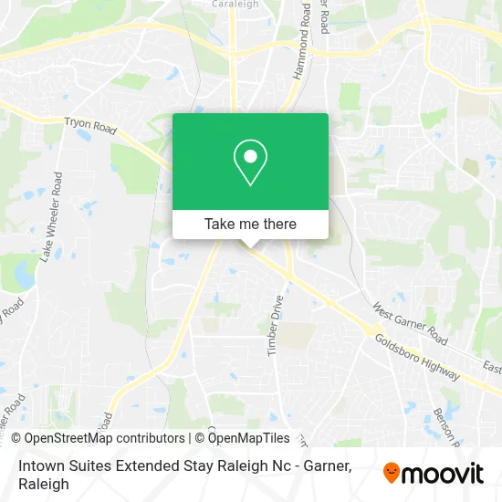 Intown Suites Extended Stay Raleigh Nc - Garner map