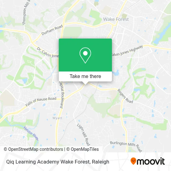 Qiq Learning Academy Wake Forest map