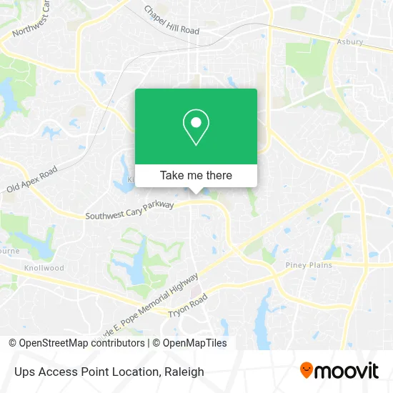 Ups Access Point Location map