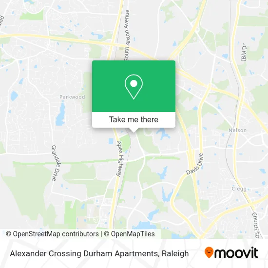 Alexander Crossing Durham Apartments map