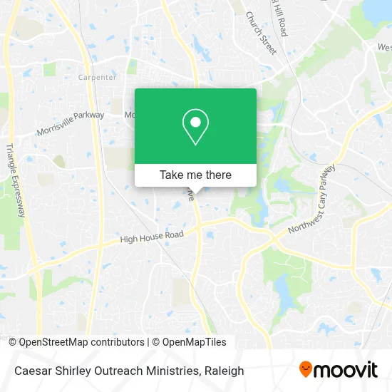 Caesar Shirley Outreach Ministries map