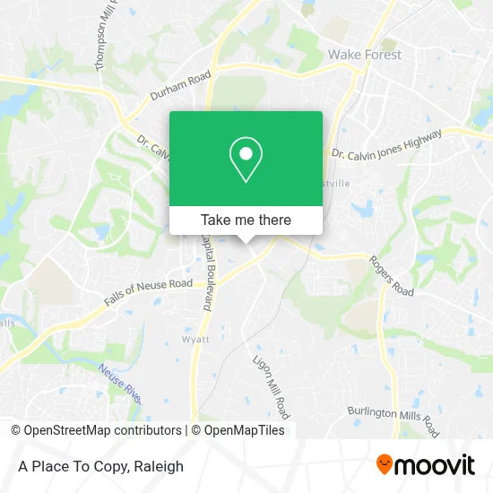 Mapa de A Place To Copy