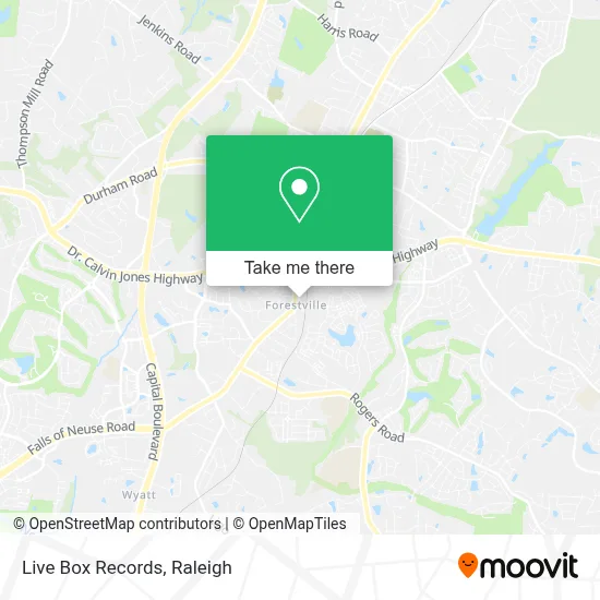 Mapa de Live Box Records