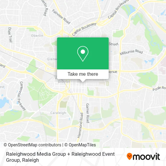 Raleighwood Media Group + Raleighwood Event Group map