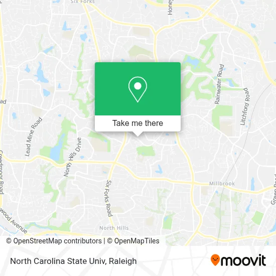 North Carolina State Univ map