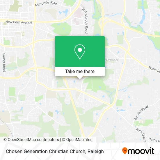 Chosen Generation Christian Church map