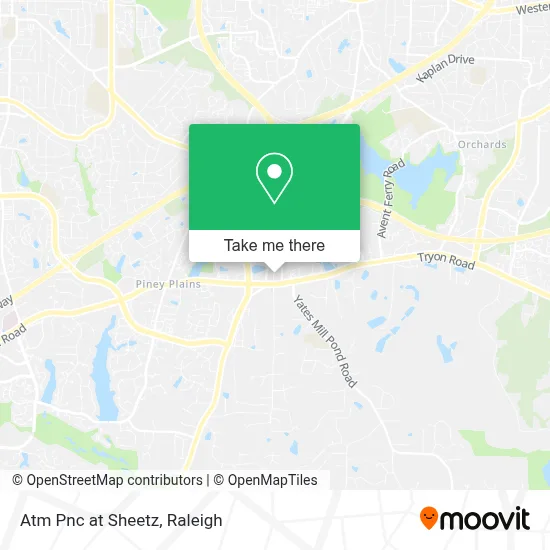 Atm Pnc at Sheetz map
