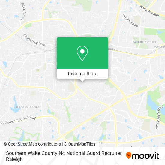 Southern Wake County Nc National Guard Recruiter map