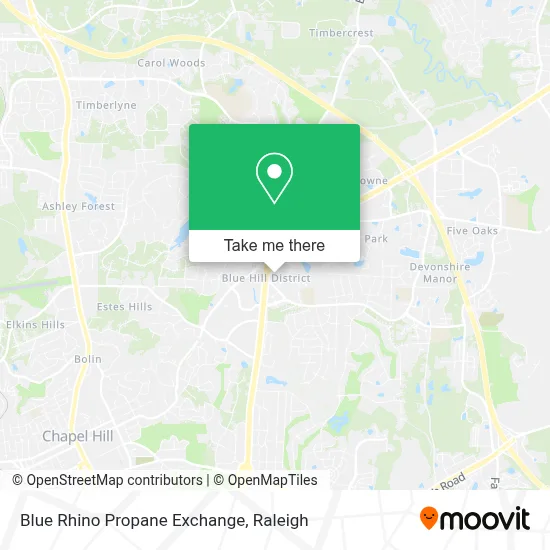 Blue Rhino Propane Exchange map