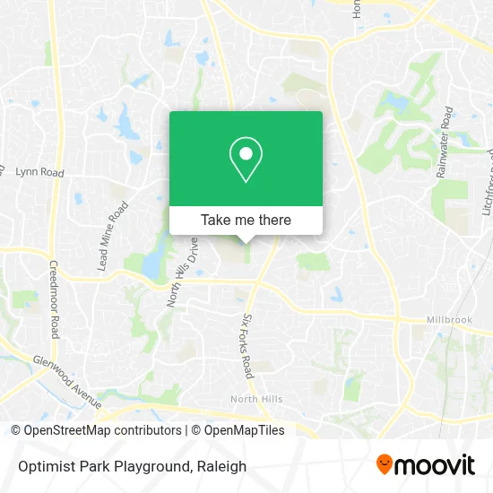 Optimist Park Playground map