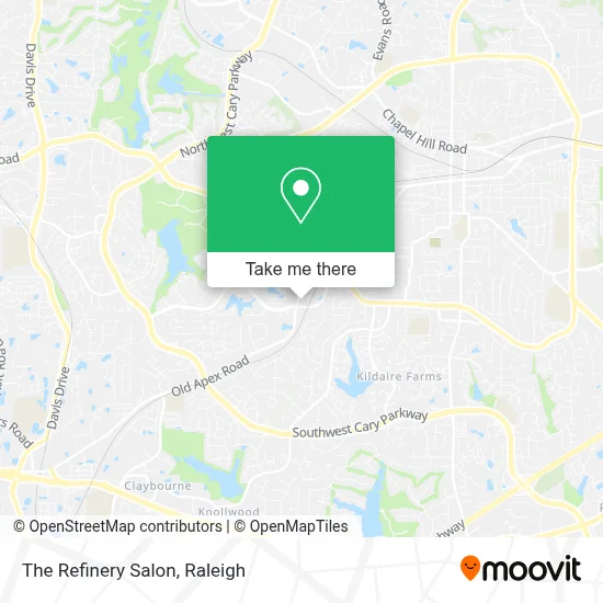 The Refinery Salon map