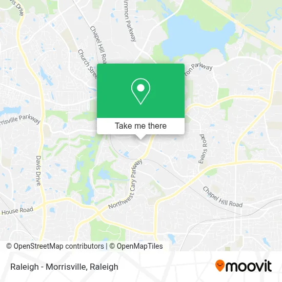 Raleigh - Morrisville map